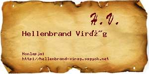 Hellenbrand Virág névjegykártya