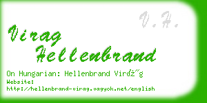 virag hellenbrand business card